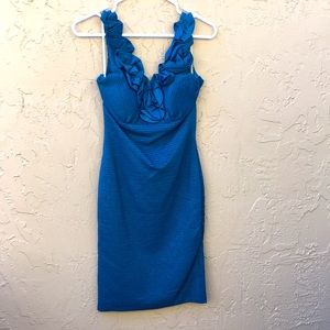 NWT midi teal dress, size small